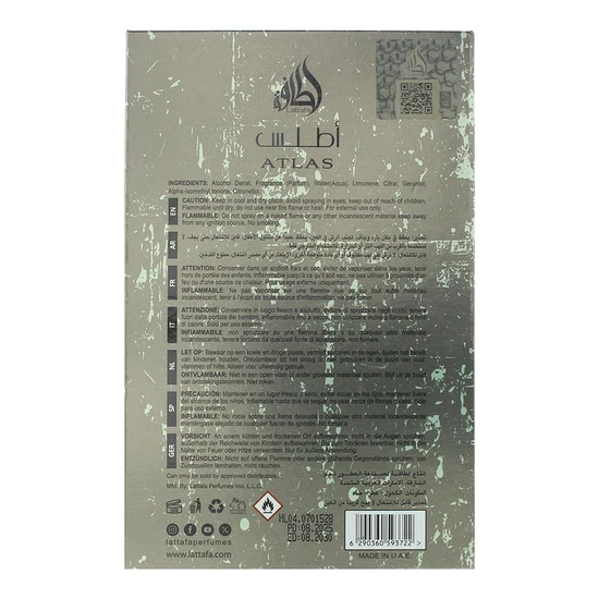 Lattafa Atlas Eau De Parfum 55ml