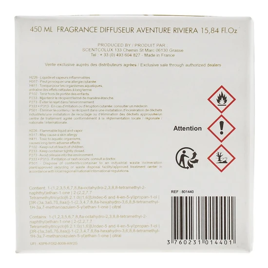 M. Micallef Aventure Riviera Room Diffuser 450ml