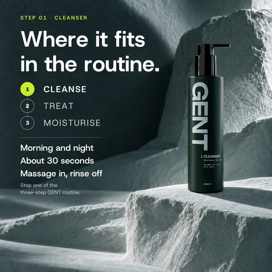 Gent Skincare Men's Face Cleanser