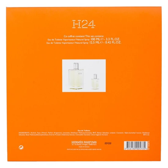 Hermès H24 Gift Set 100ml Eau De Toilette + 12.5ml Eau De Toilette