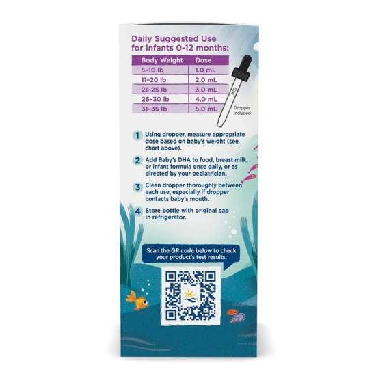 Nordic Naturals Baby's DHA Fish Oil 1050mg Omega-3 With Vitamin D3 60ml