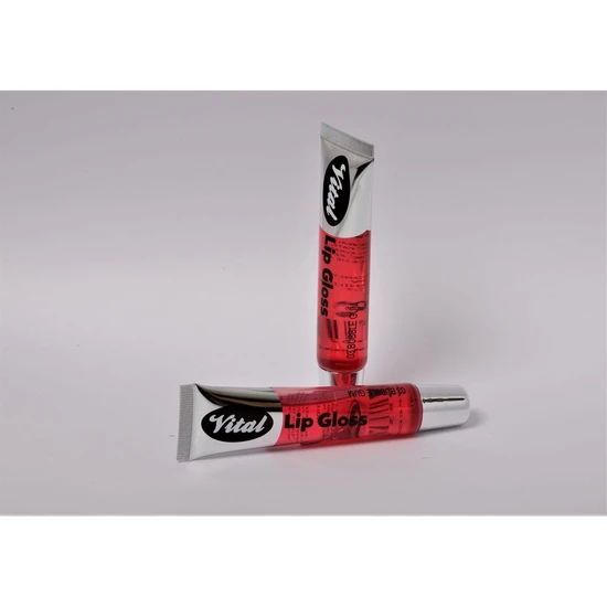 Vital Makeup Lip Gloss 02 Strawberry With Glitter