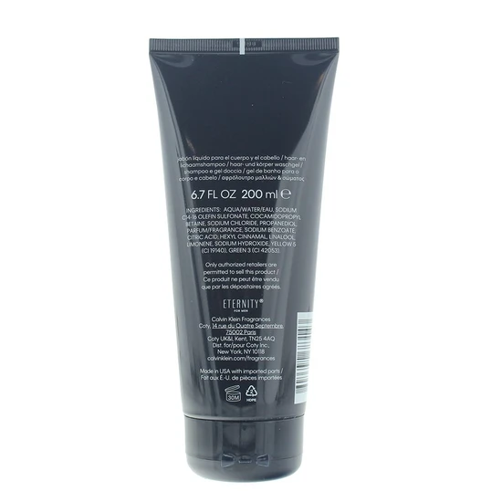 Calvin Klein Eternity For Men Hair & Body Wash 200ml