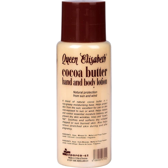 Queen Elisabeth Cocoa Butter Hand & Body Lotion 400ml
