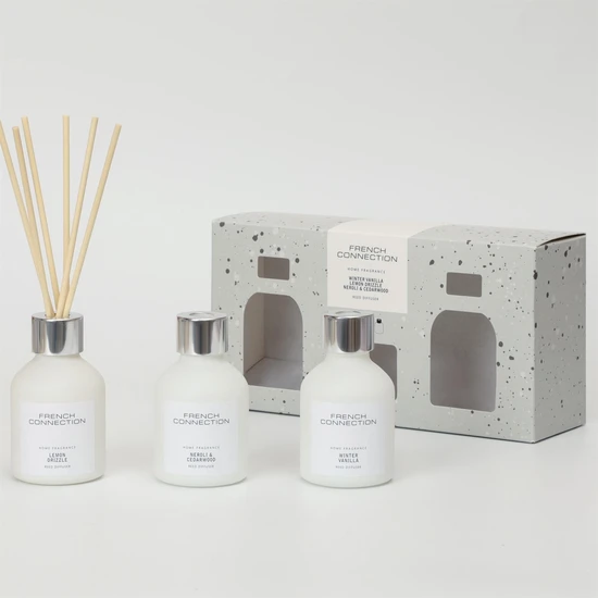 French Connection White Collection Trio Of Reed Diffusers 3 x 50ml