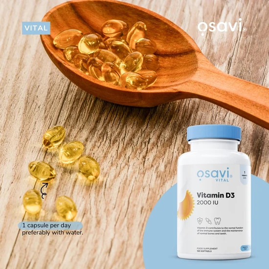 Osavi Vitamin D3 2000iu Softgels 60 Softgels