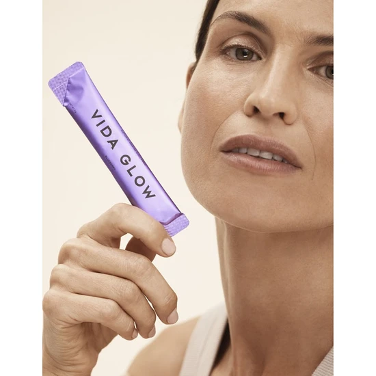 Vida Glow Natural Marine Collagen Sachets Blueberry