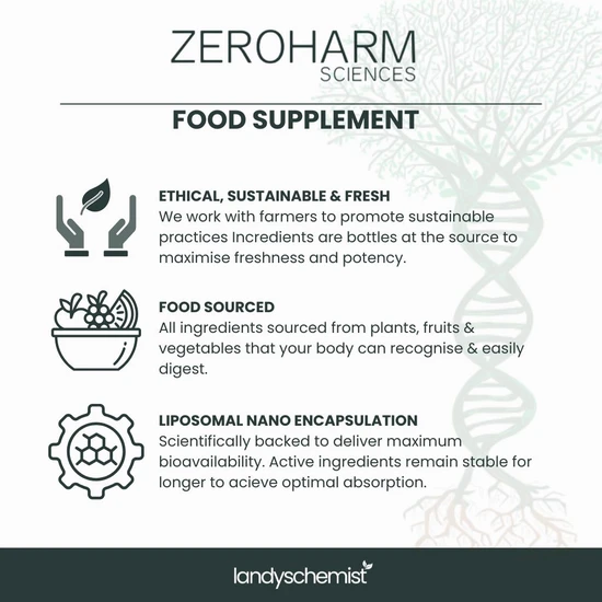 ZeroHarm Liposomal Multivitamin For Him 120 Capsules