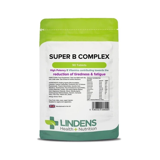 Lindens Super Vitamin B Complex Tablets 90 Tablets