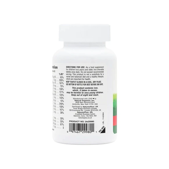 Nature's Plus Natures Plus Animal Parade Multivitamin Assorted Flavour Chewables 90 Chewables