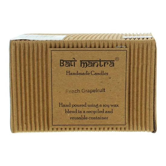 Bali Mantra Victorian Tin Candle Peach Grapefruit