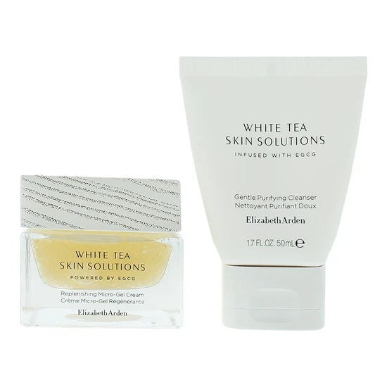 Elizabeth Arden White Tea Skin Solutions Gift Set: Cleanser 50ml Gel-Cream 50ml 2 Piece