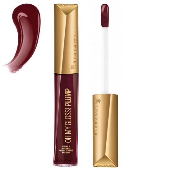 Rimmel Oh My Gloss Plump Lip Gloss 841 Bittersweet Plum 6.5ml