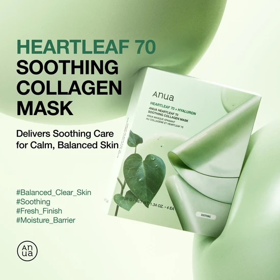 ANUA 70 Soothing Collagen Mask x4