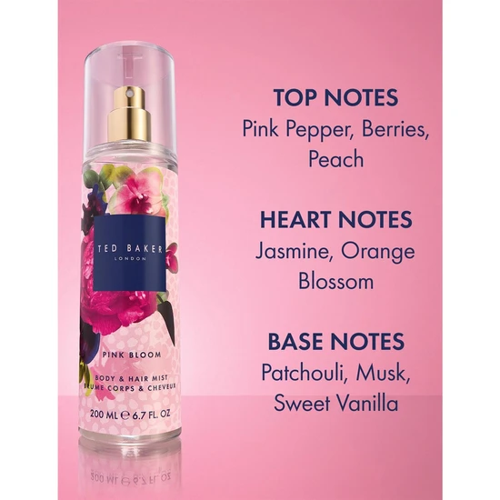 Ted Baker Pink Bloom Body & Hair Mist 200ml