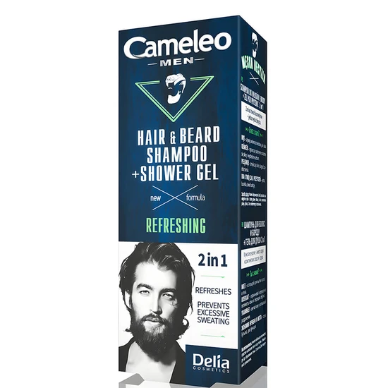 Cameleo Men 2-in-1 Refreshing Hair & Beard Shampoo & Shower Gel 150ml
