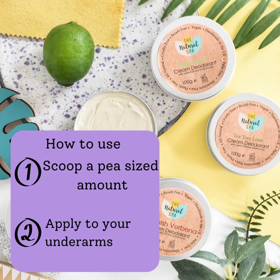 thenaturalspa Lavender Mint Cream Deodorant Balm