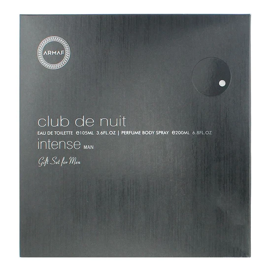 Armaf Club De Nuit Intense Man Two Piece Gift Set 105ml EDT, 200ml Body Spray