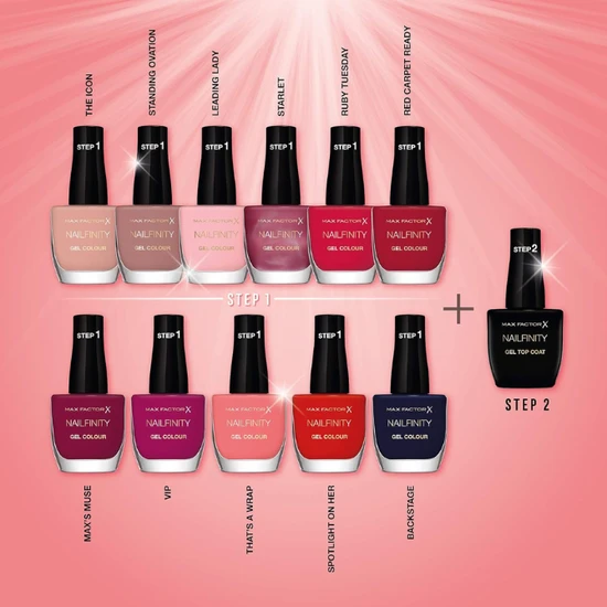 Max Factor Nailfinity Gel Top Coat Nail Polish 240 Starlet