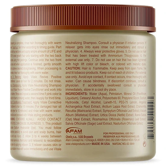 Vitale Life & Body Hair Relaxer With Aloe Vera 454g