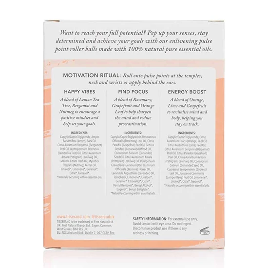 Tisserand Aromatherapy The Little Box Of Motivation 3x10ml