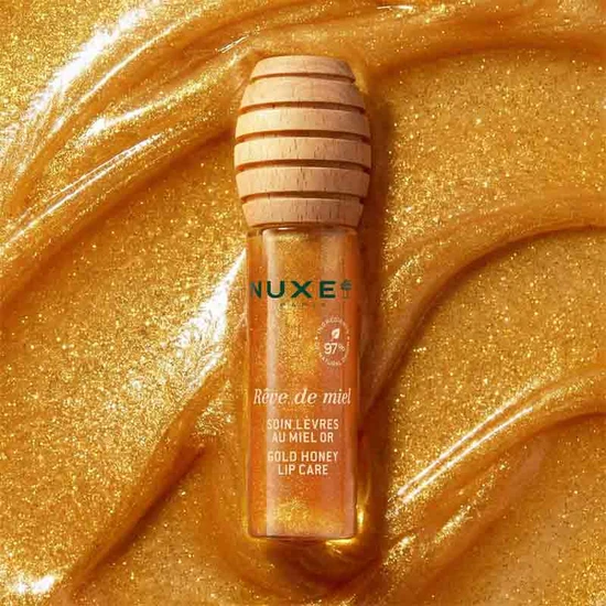 Nuxe Reve De Miel Glossy Glow Gold Honey Shimmery Lip Oil Tree Hanger