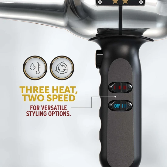 Wahl 5 Star Barbers Hair Dryer Chrome Finish