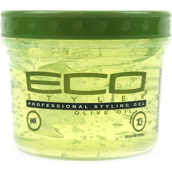 Eco Style Professional Styling Gel Olive Oil Max Hold Alcohol 2.36L