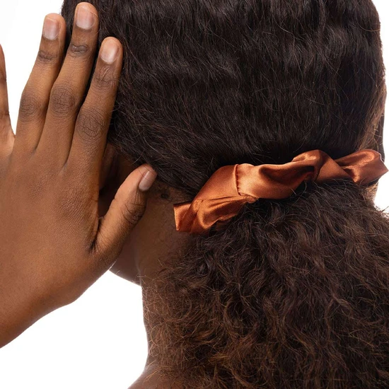Brushworks Satin Scrunchies Natural 4 Pack