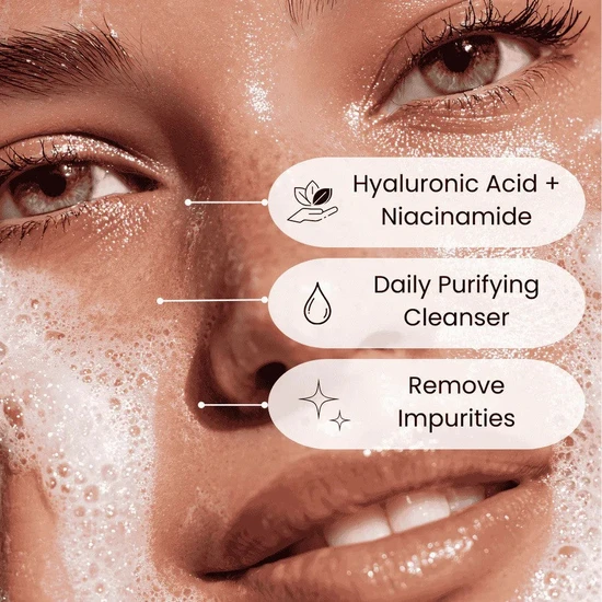 Face Facts Peptide Detox Foam Cleanser With Hyaluronic Acid & Niacinamide 150ml