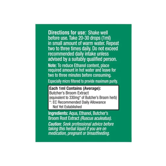 Health Aid Butcher's Broom Liquid 50ml