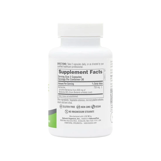 Nature's Plus PRO Berberine 750mg Capsules 60 Capsules