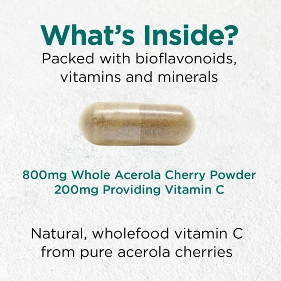 Cytoplan Cherry C Wholefood Vitamin C 200mg Capsules 60 Capsules