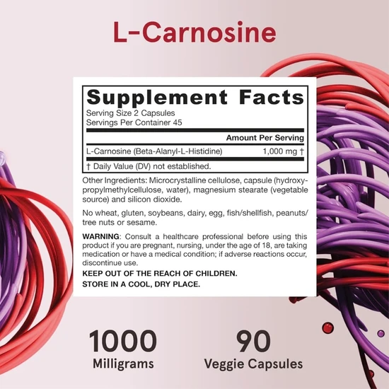 Jarrow Formulas L-Carnosine Vegicaps 90 Vegicaps