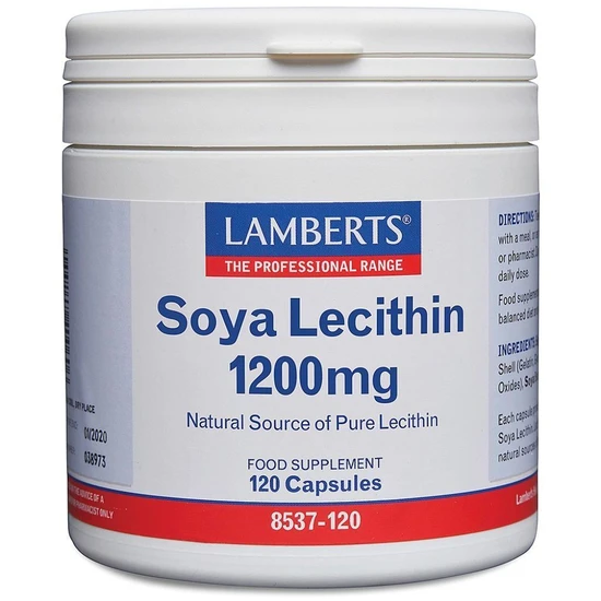 Lamberts Soya Lecithin 1200mg Capsules 120 Capsules