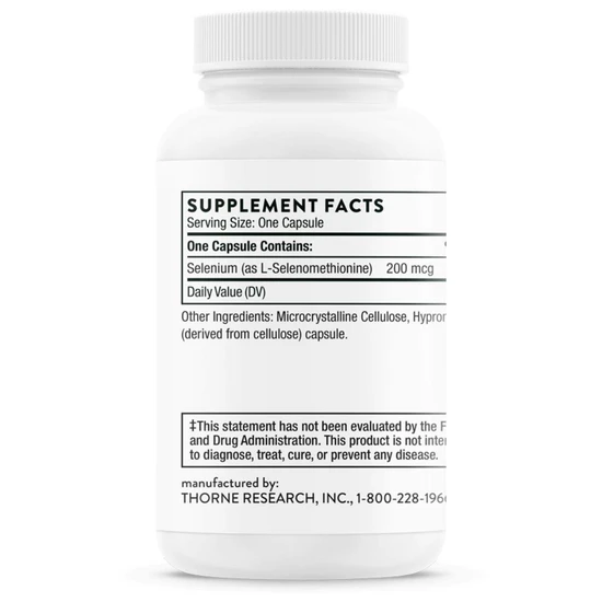 Thorne Selenium Capsules 60 Capsules