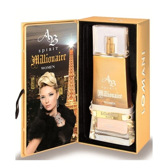 Lomani Ab Spirit Gold Millionaire Women Eau De Parfum 100ml