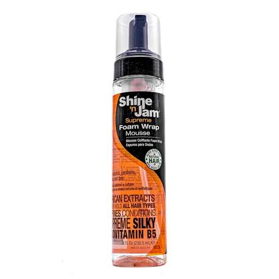 Ampro Shine N Jam Supreme Foam Wrap Mousse With Provitamin B5 236.5ml