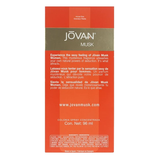 Jovan Musk For Women Cologne Concentrate 96ml