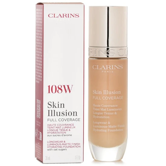 Clarins Skin Illusion Full Coverage Foundation 108w
