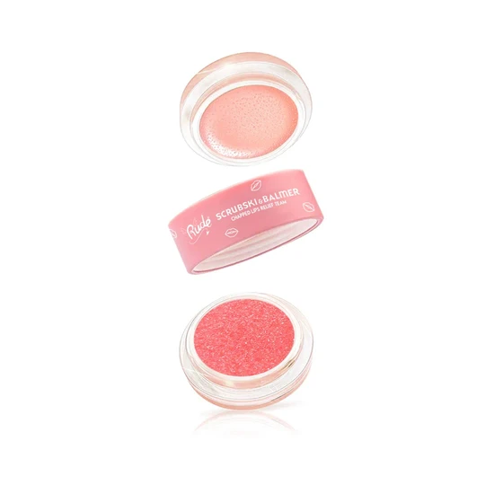 RUDE COSMETICS Scrubski & Balmer Lip Exfoliator & Lip Balm Grapefruit