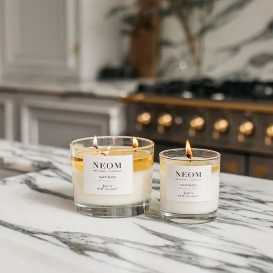Neom Organics Happiness Scented 3 Wick Candle