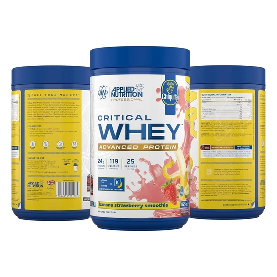 Applied Nutrition Critical Whey Banana Strawberry Smoothie 825g