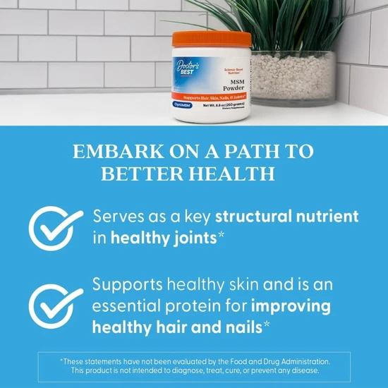Doctor's Best MSM With OptiMSM Vegan Powder 250g