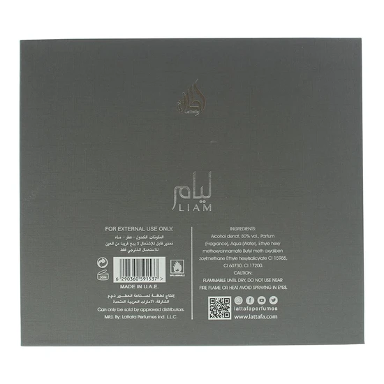 Lattafa Liam Eau De Parfum 100ml