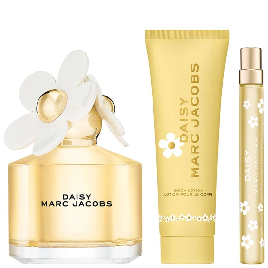 Marc Jacobs Daisy Eau De Toilette 100ml Gift Set 100ml & 10ml Eau De Toilette & 75ml Body Lotion