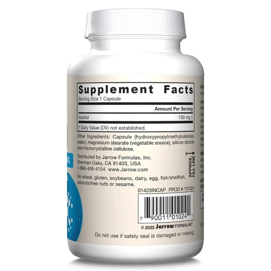 Jarrow Formulas Inositol 750mg Vegicaps 100