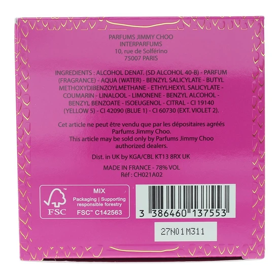 Jimmy Choo Rose Passion Eau De Parfum 60ml