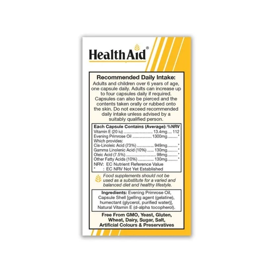 Health Aid Evening Primrose Oil 1300mg Capsules 30 Capsules