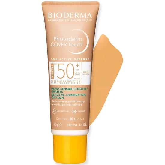Bioderma Photoderm Cover Touch Mineral SPF 50+ Golden Sunscreen 40g